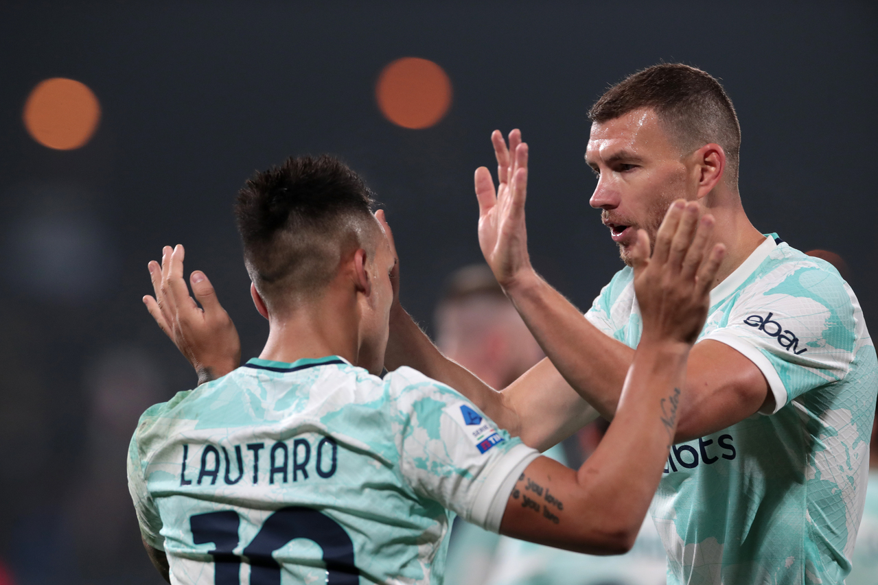 Lautaro Martinez ed Edin Dzeko