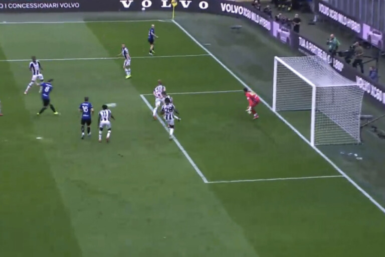 Il gol di Marko Arnautovic in Inter-Udinese