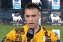Lautaro Martinez intervistato dopo la partita di Cagliari