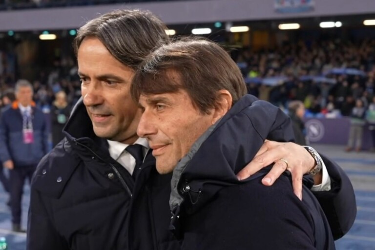 Inzaghi e Conte prima di Napoli-Inter
