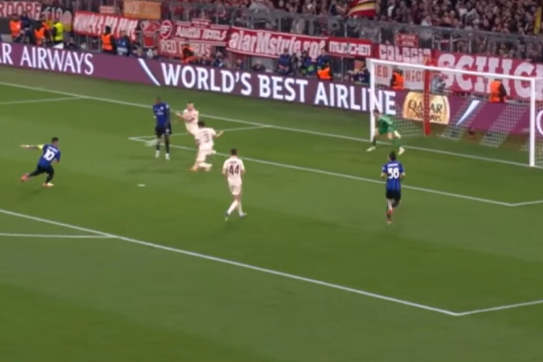 Il gol di Lautaro Martinez in Bayern Monaco-Inter