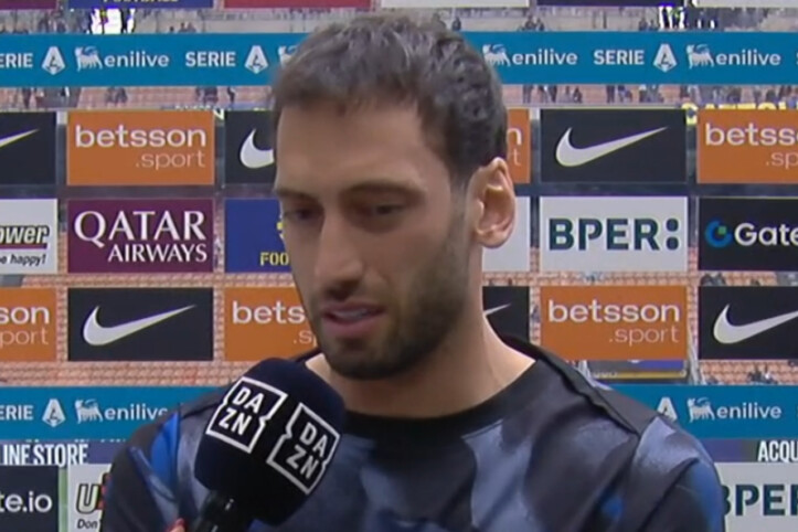 Hakan Calhanoglu prima di Inter-Roma