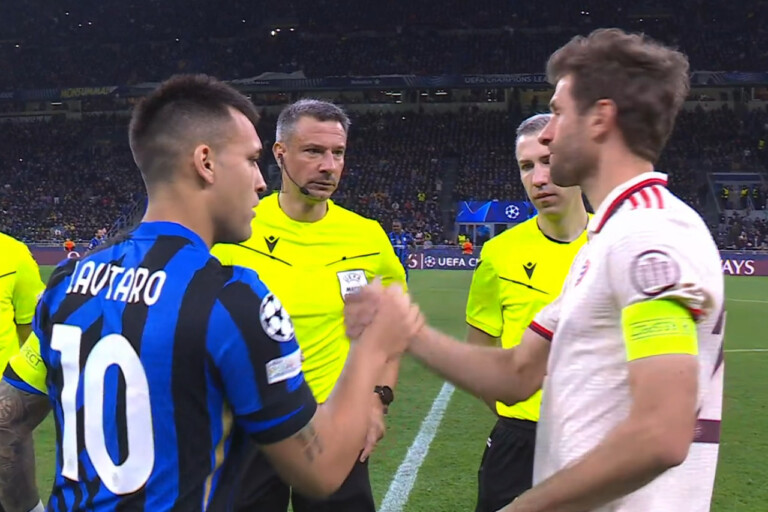 Lautaro Martinez e Muller prima di Inter-Bayern Monaco