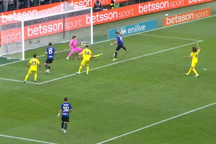 Il gol sbagliato da Marko Arnautovic in Inter-Lazio