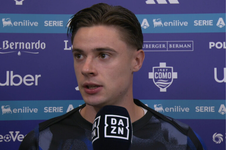 Nicola Zalewski prima di Como-Inter