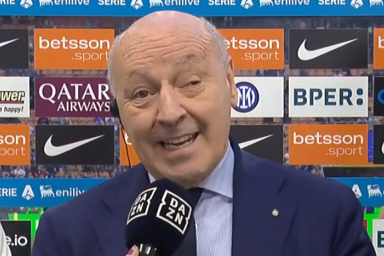 Beppe Marotta prima di Inter-Lazio