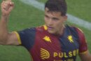 Valentin Carboni in gol con il Genoa