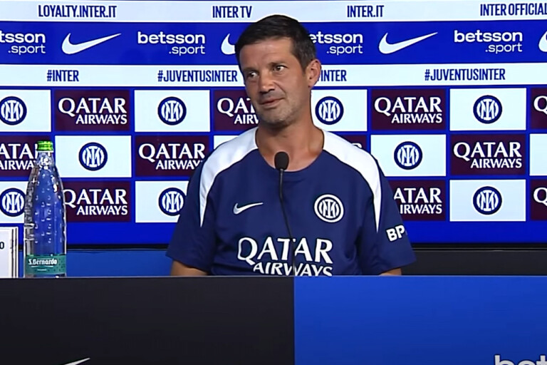 Cristian Chivu in conferenza stampa prima di Juventus-Inter